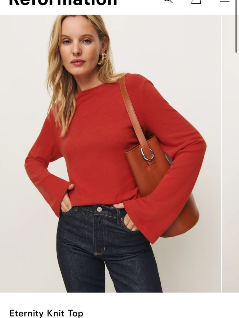 Reformation Eternity Knit Top